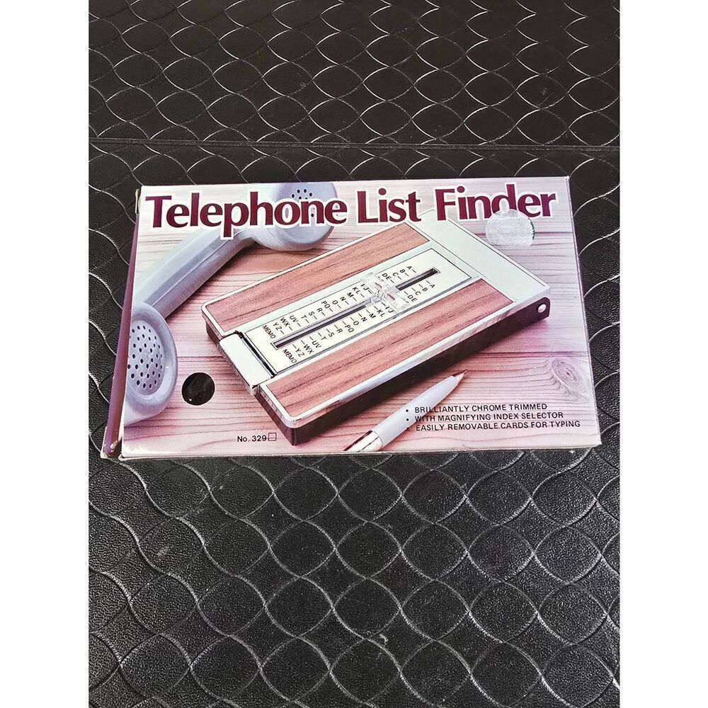Vintage Telephone List Finder-New #B14